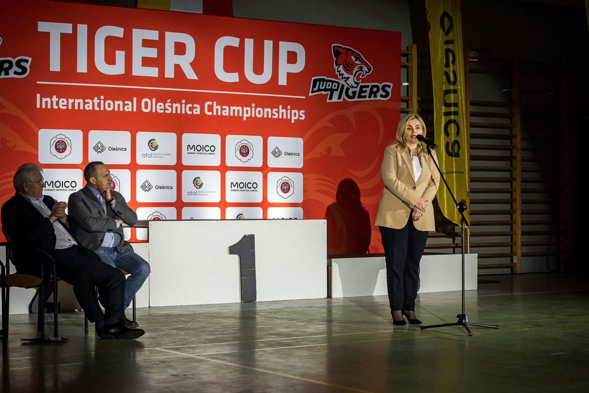 Tiger Cup 2021. Przemówienie wiceprezydent miasta Oleśnicy.