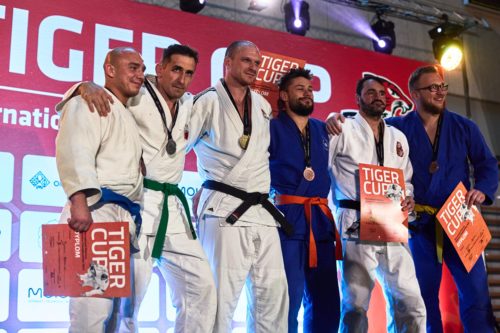 Podium turnieju judo ne-waza w kategorii +81 kg (Tiger Cup 2022)